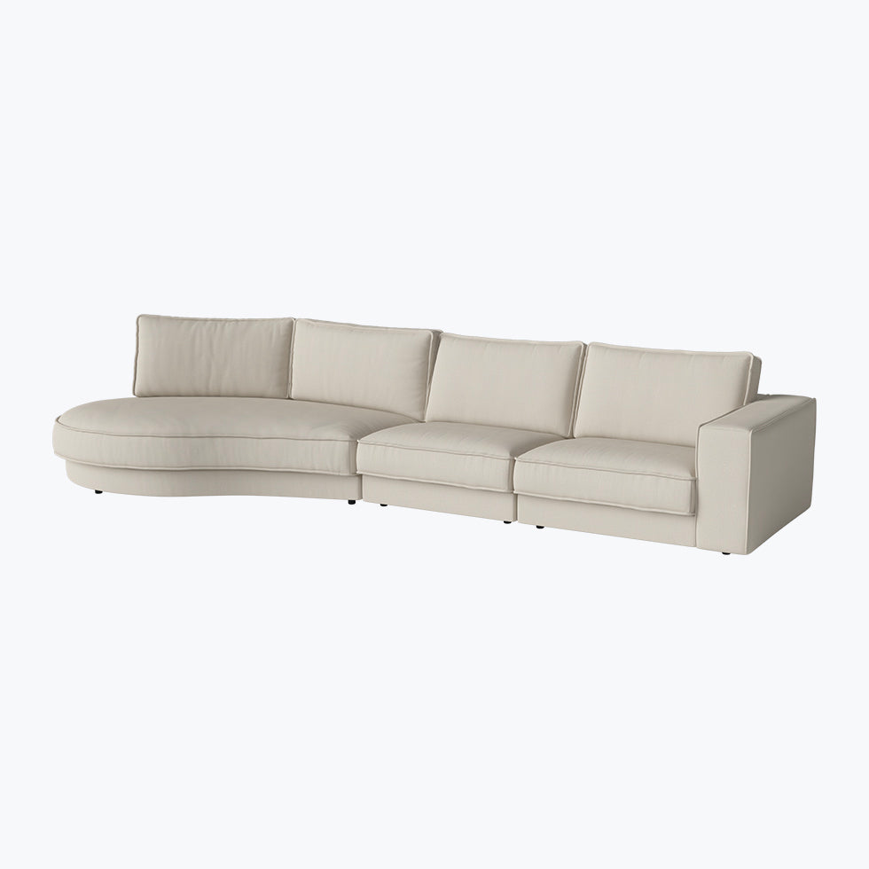 Canapé modulable Noora - module arrondi
