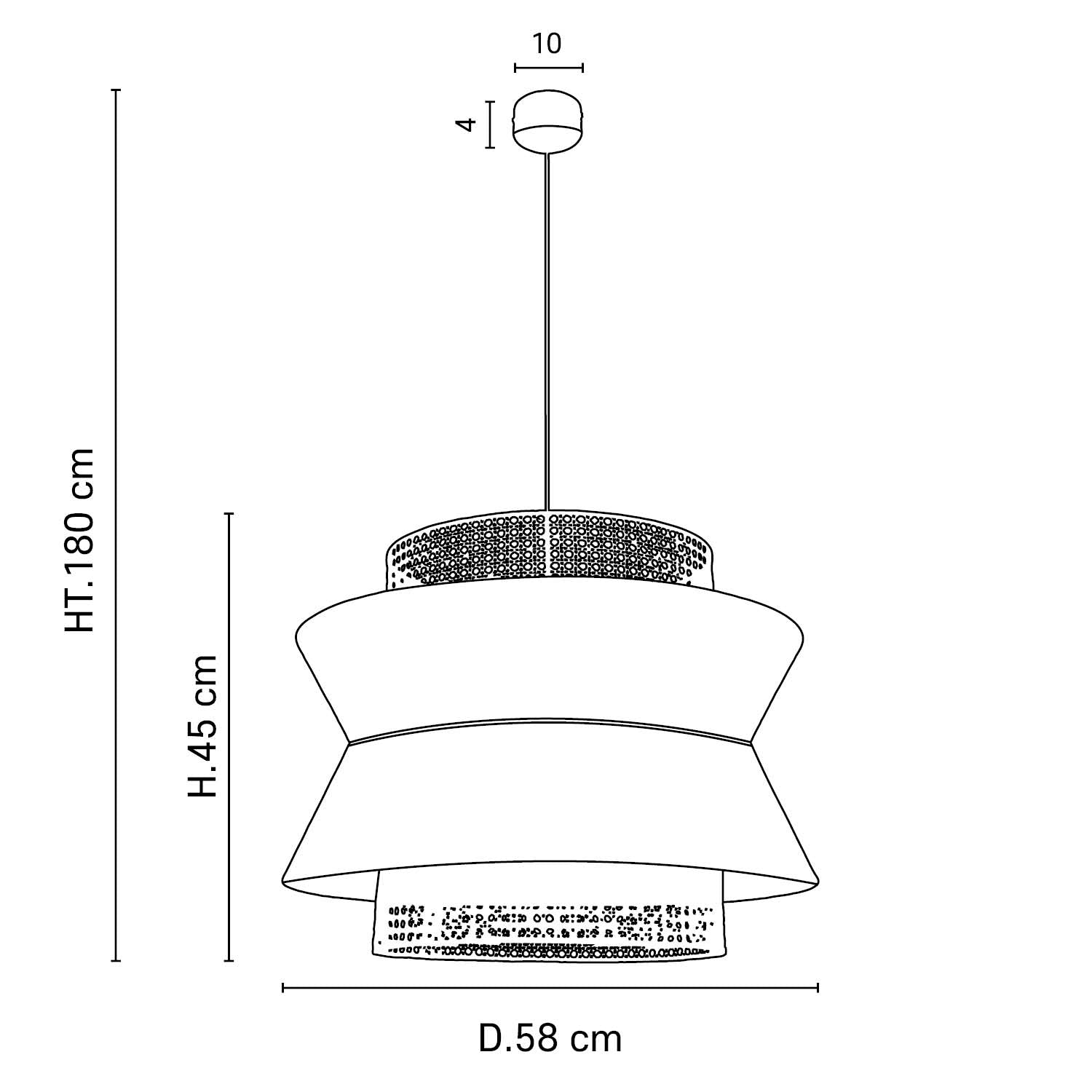 Suspension Singapour XL