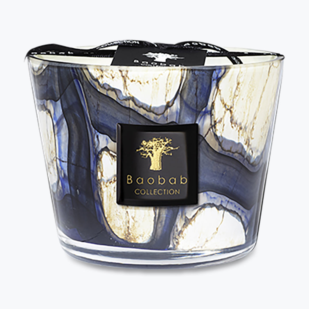 Bougie Stones - Lazuli MAX10 - Carré Lumière