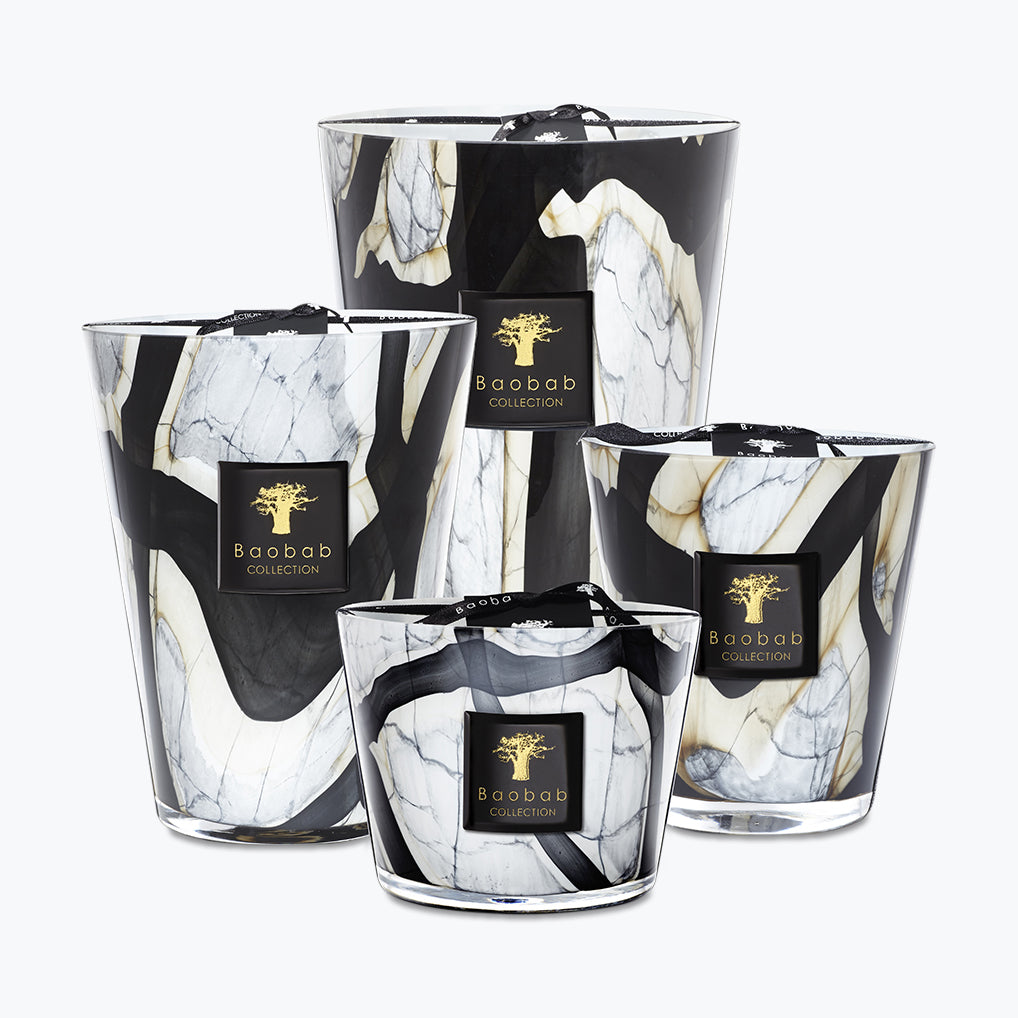 Bougie Stones - Marble MAX35 - Carré Lumière