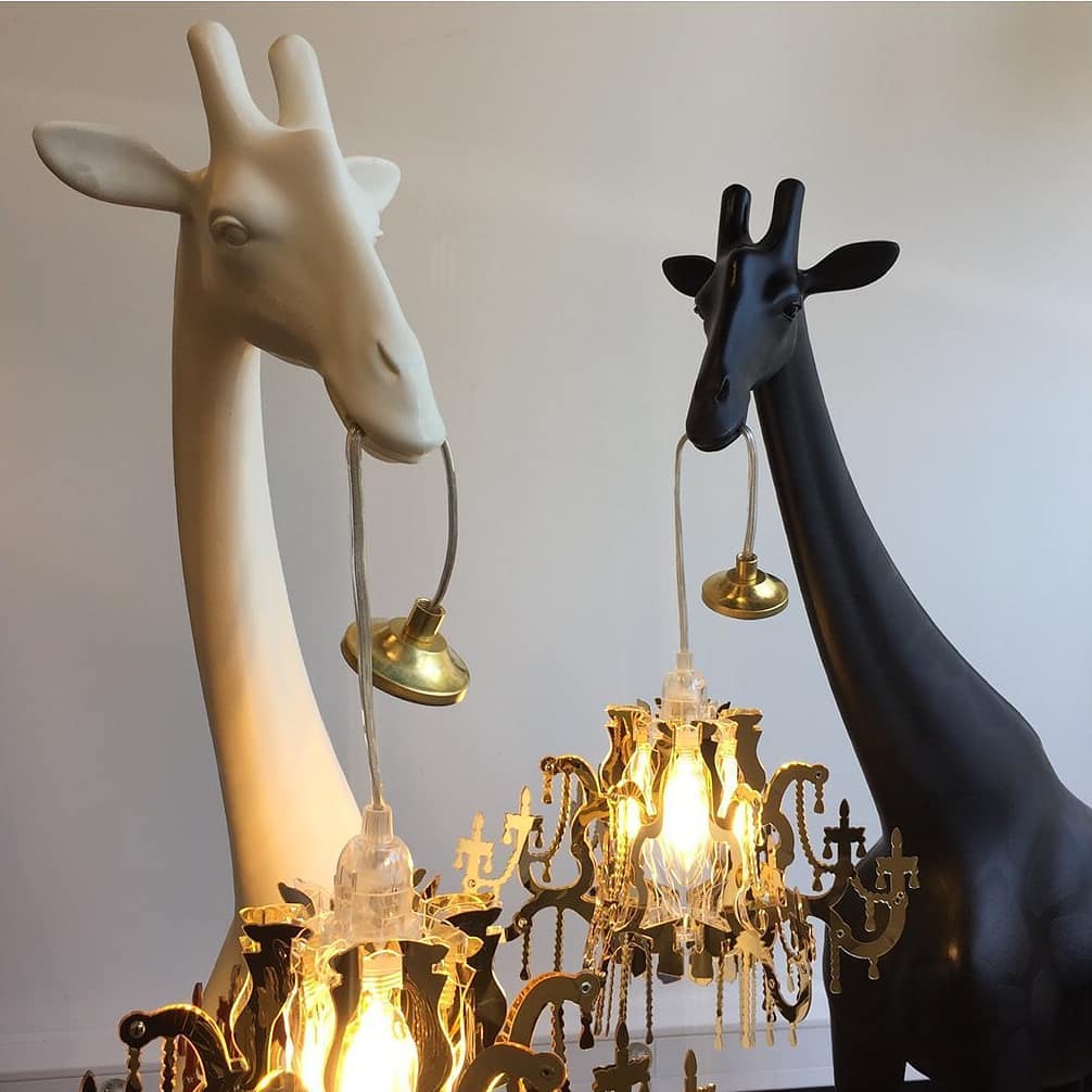 Lampe de sol Giraffe in love xs - Carré Lumière
