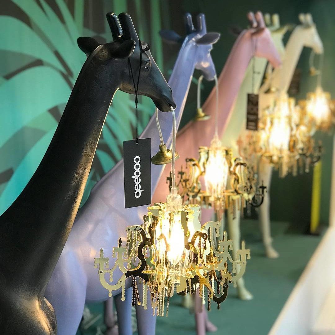 Lampe de sol Giraffe in love xs - Carré Lumière