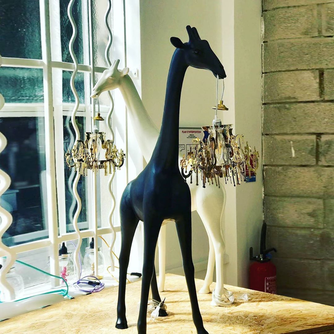 Lampe de sol Giraffe in love xs - Carré Lumière