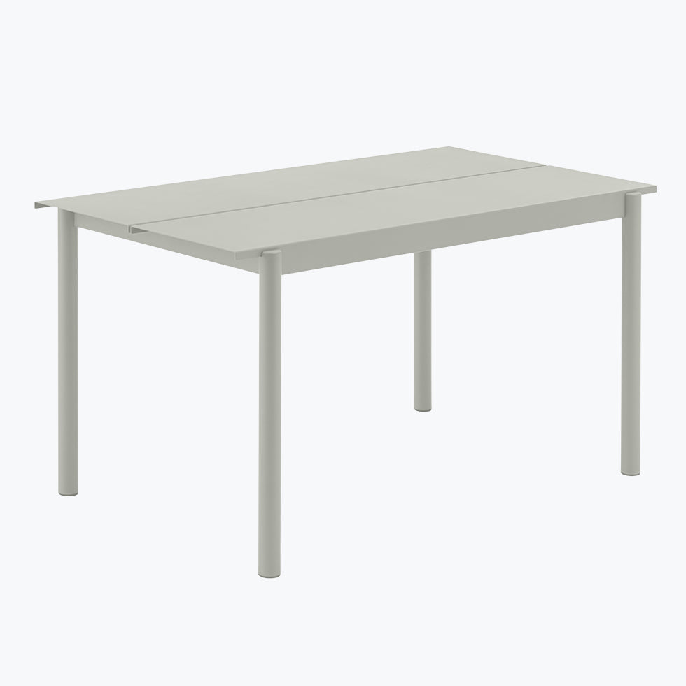 Linear Steel table de jardin 140 cm - Carré Lumière