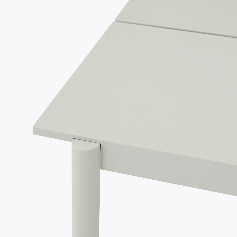 Linear Steel table de jardin 140 cm - Carré Lumière