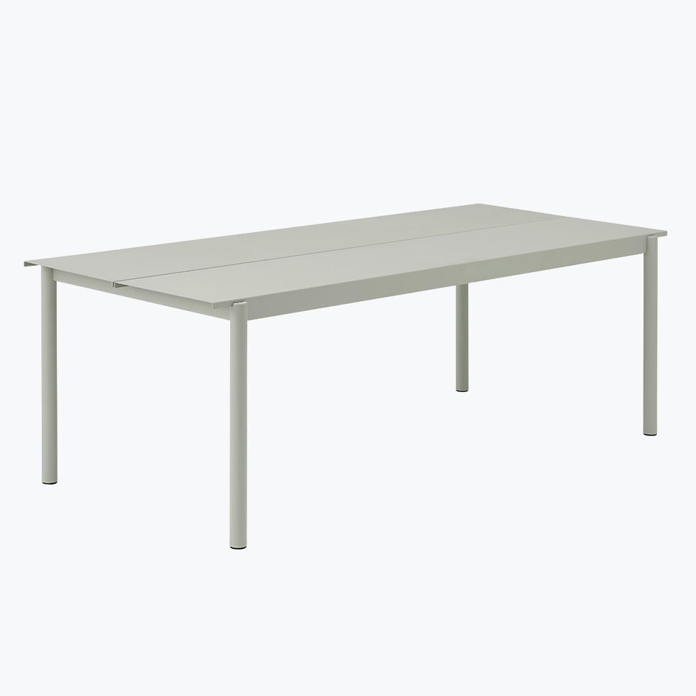 Linear Steel table de jardin 220 cm - Carré Lumière