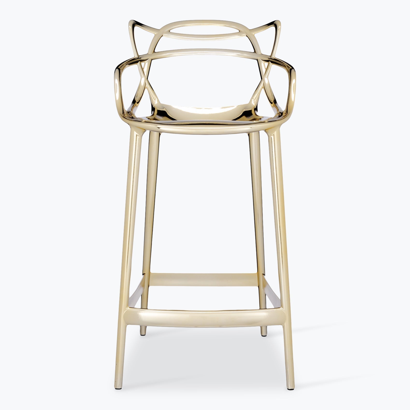 Masters stool H65cm finitions métallisées - Carré Lumière