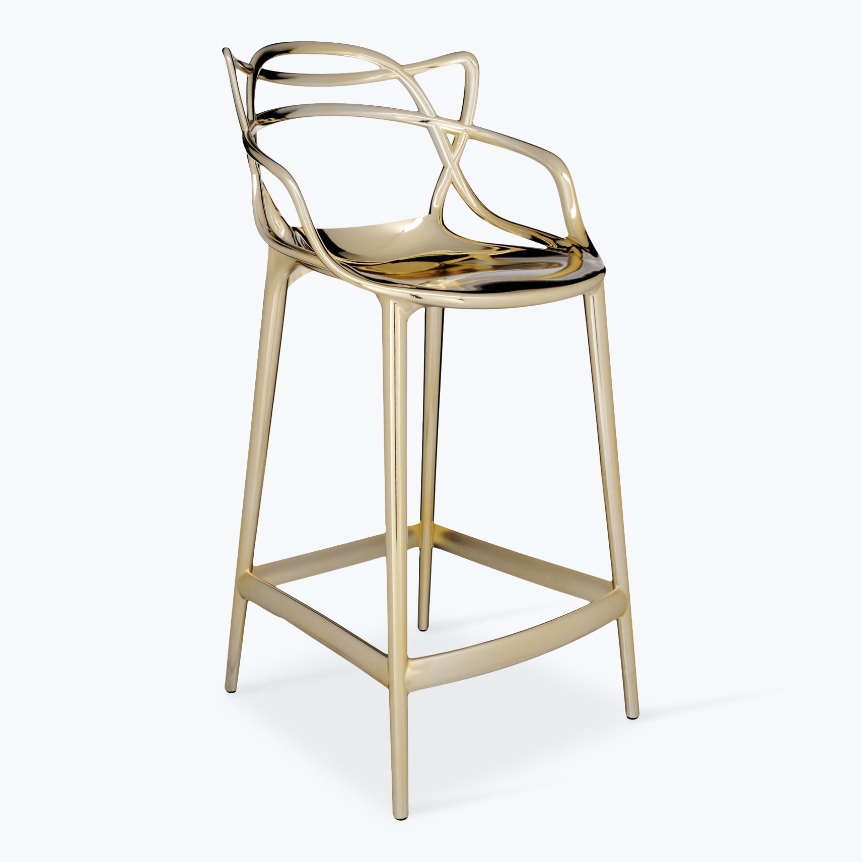 Masters stool H65cm finitions métallisées - Carré Lumière