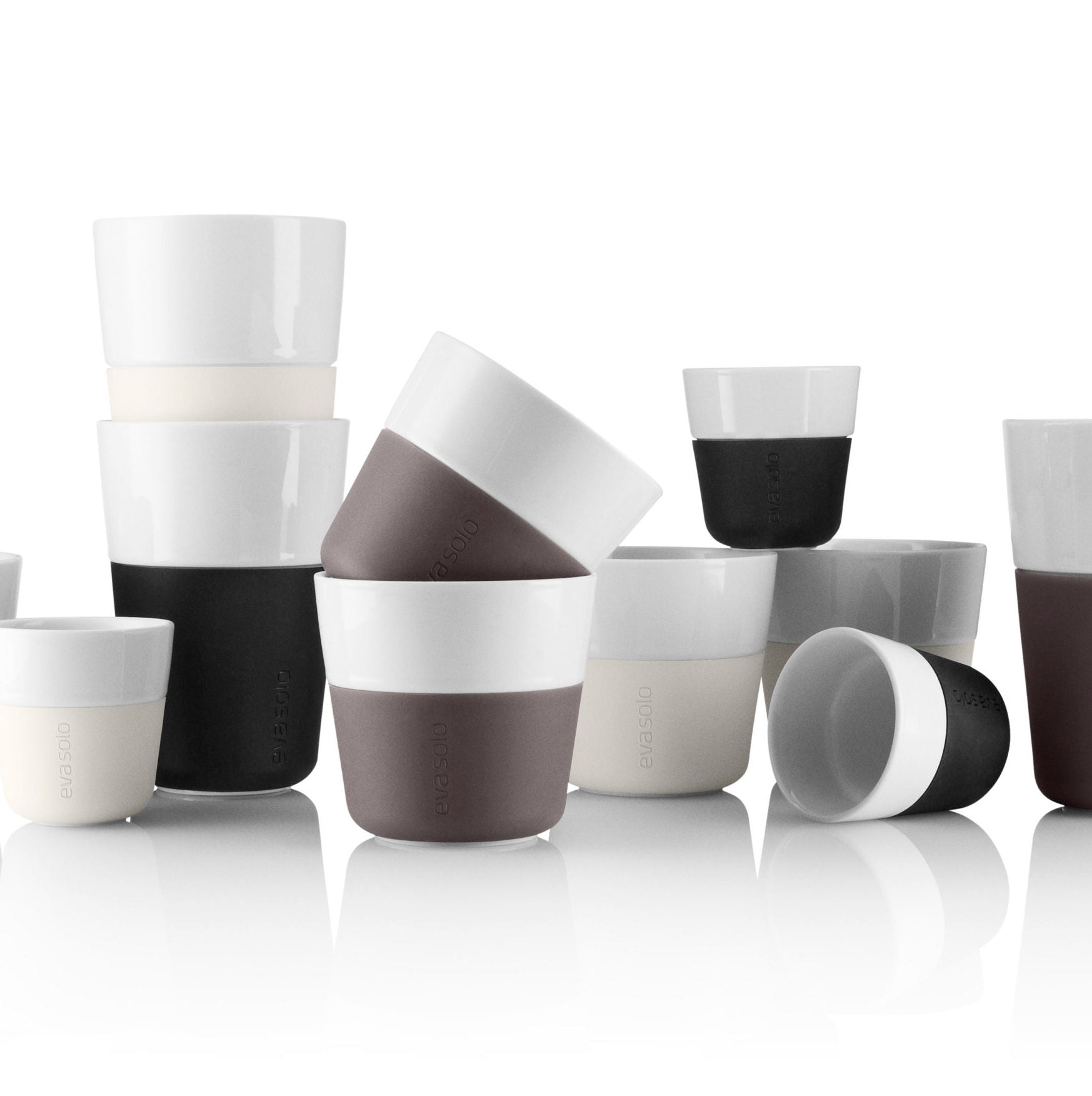Mug café latte set de 2 - 360ml - Carré Lumière