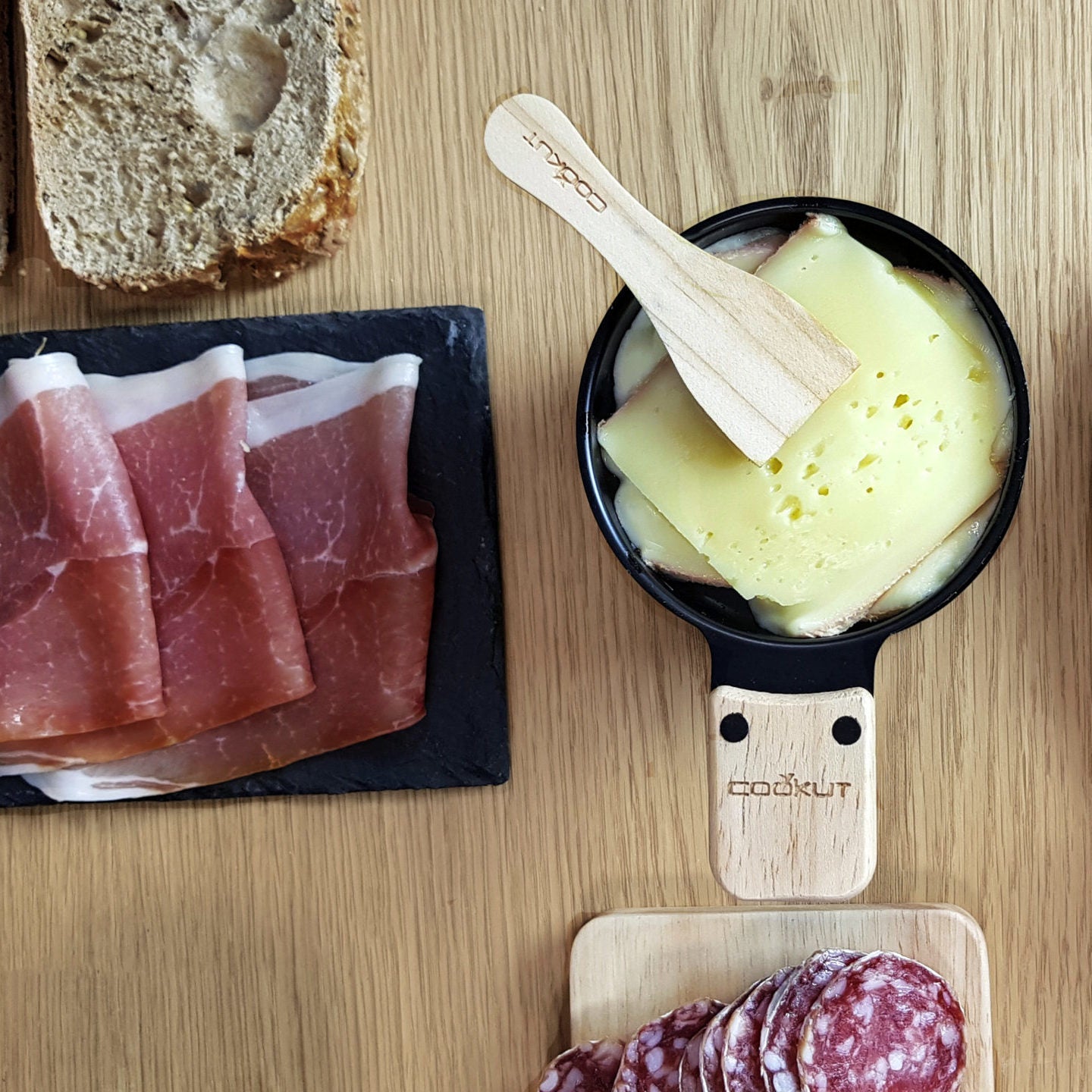 Raclette à la bougie - set de 2 - Carré Lumière