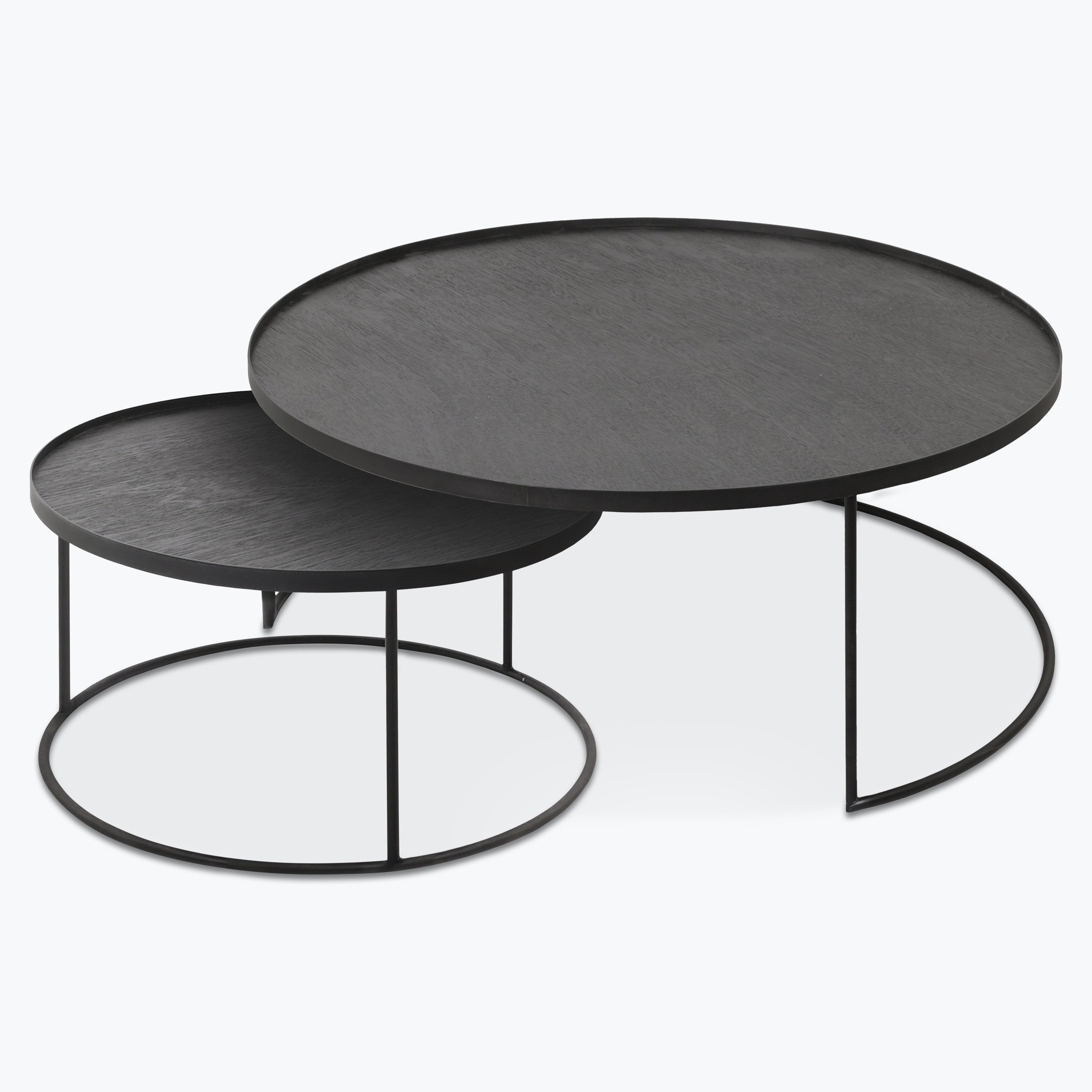 Set de tables basses pour plateaux ronds L/XL - Carré Lumière