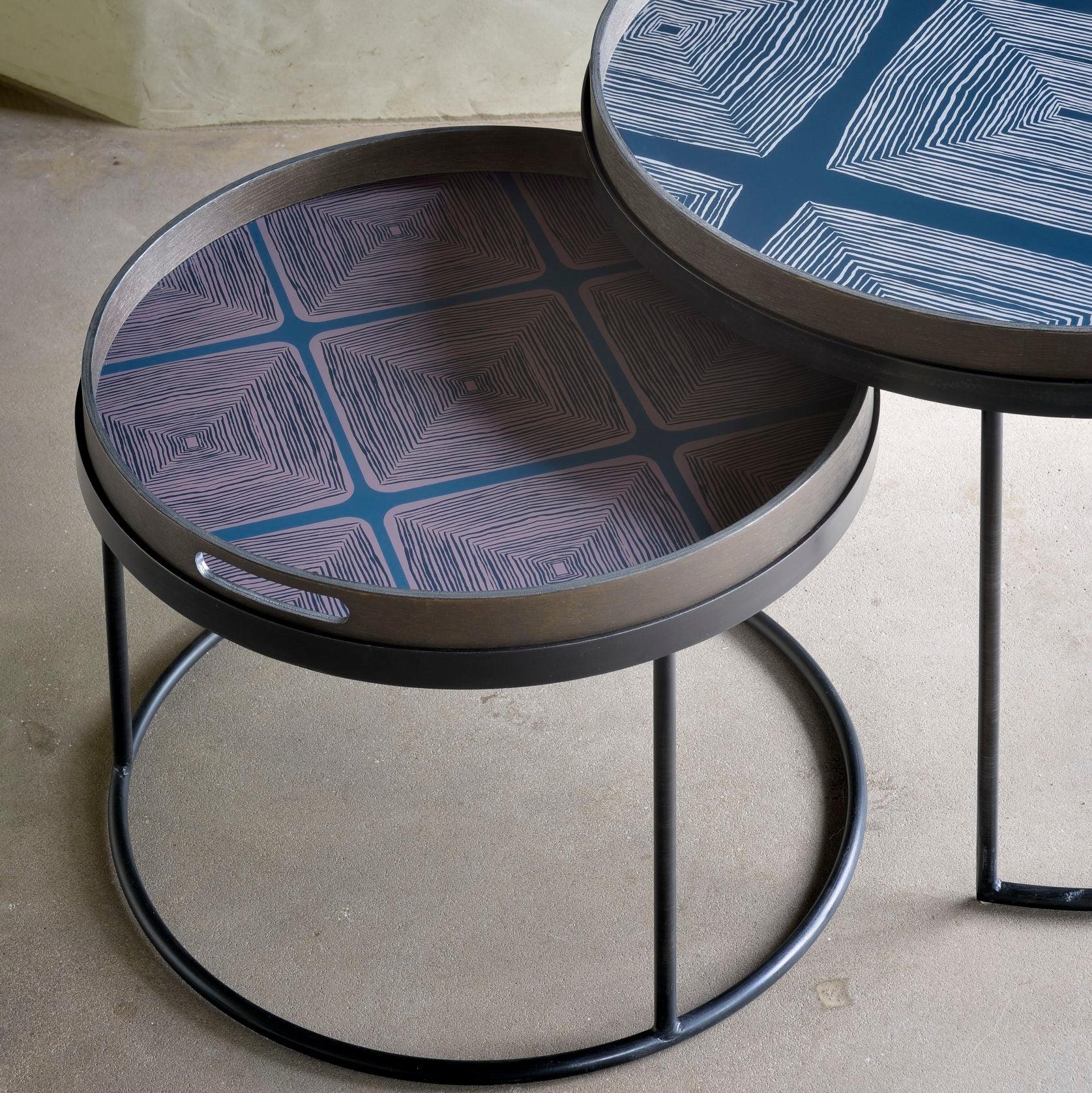 Set de tables basses pour plateaux ronds S/L - Carré Lumière