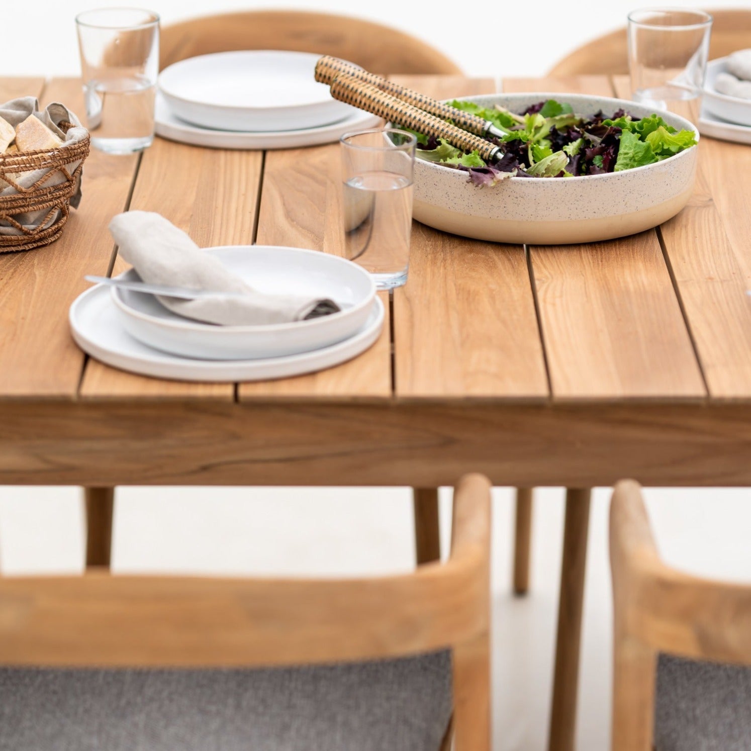 Table à manger Bok extérieur 250 x 100cm - Carré Lumière