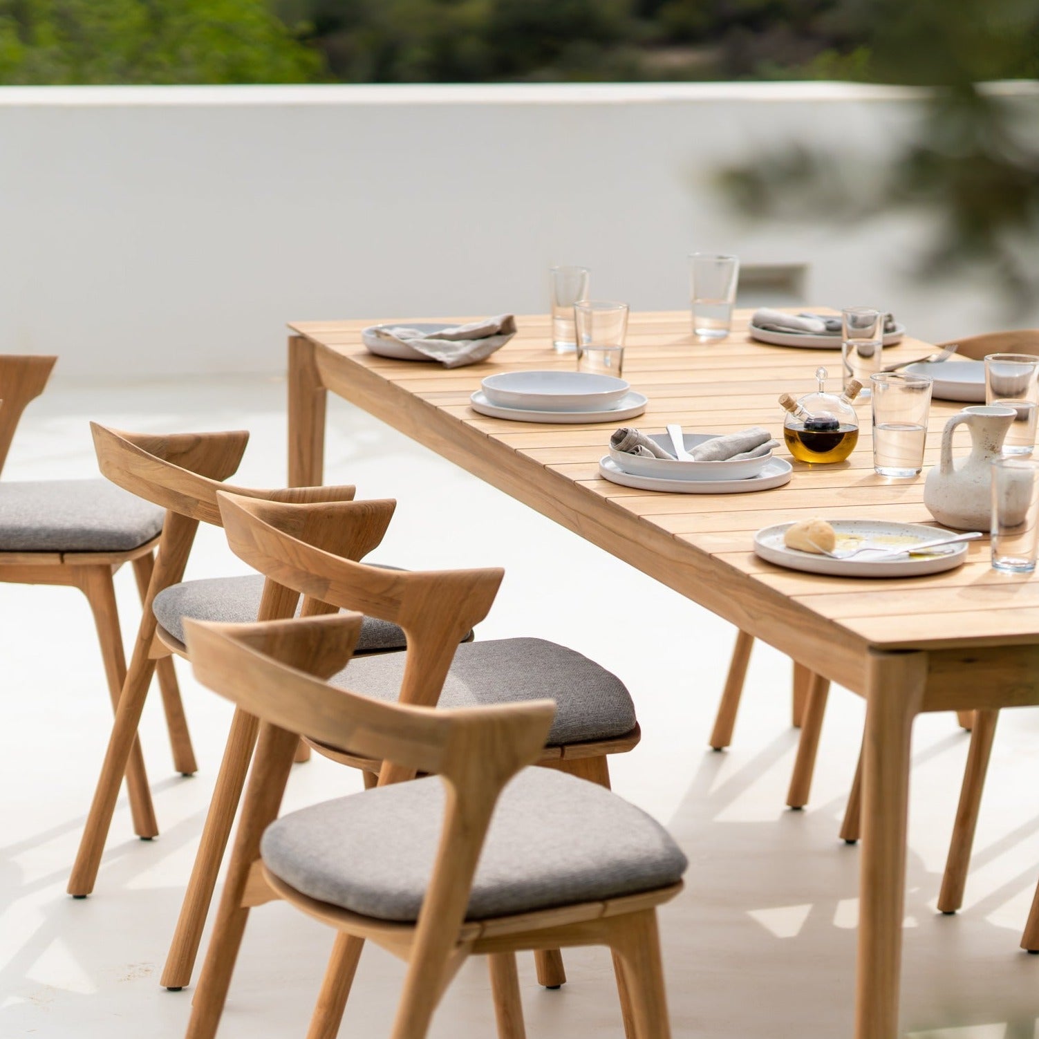Table à manger Bok extérieur 250 x 100cm - Carré Lumière