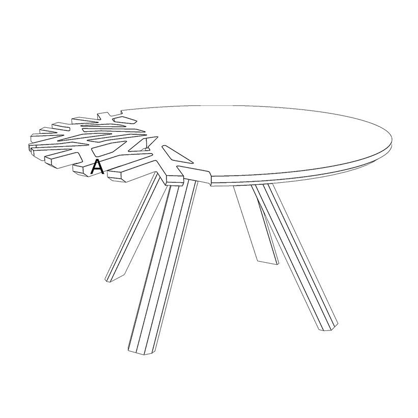 Table basse Canopée - Carré Lumière