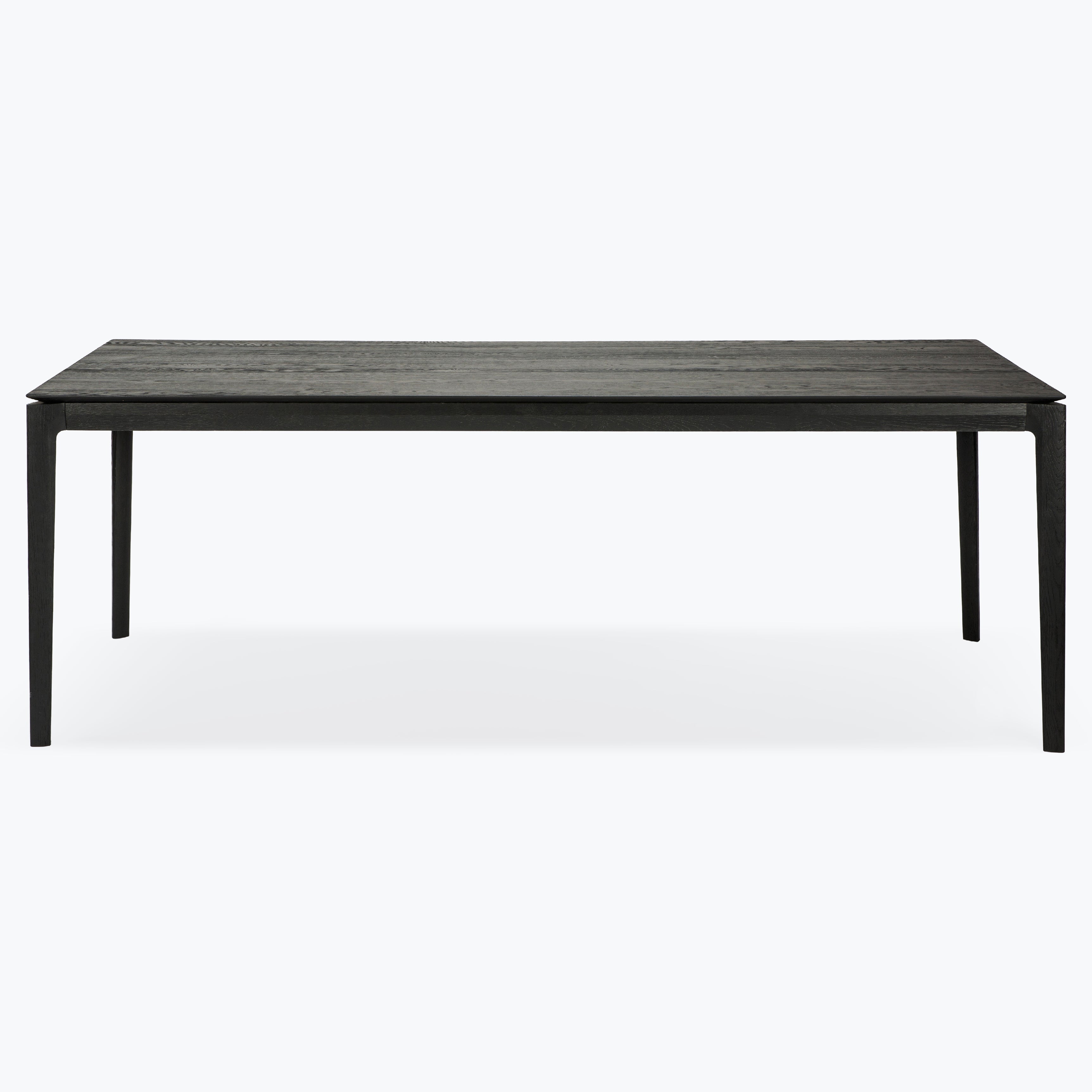 Table de repas Bok en chêne noir 200 x 95cm - Carré Lumière