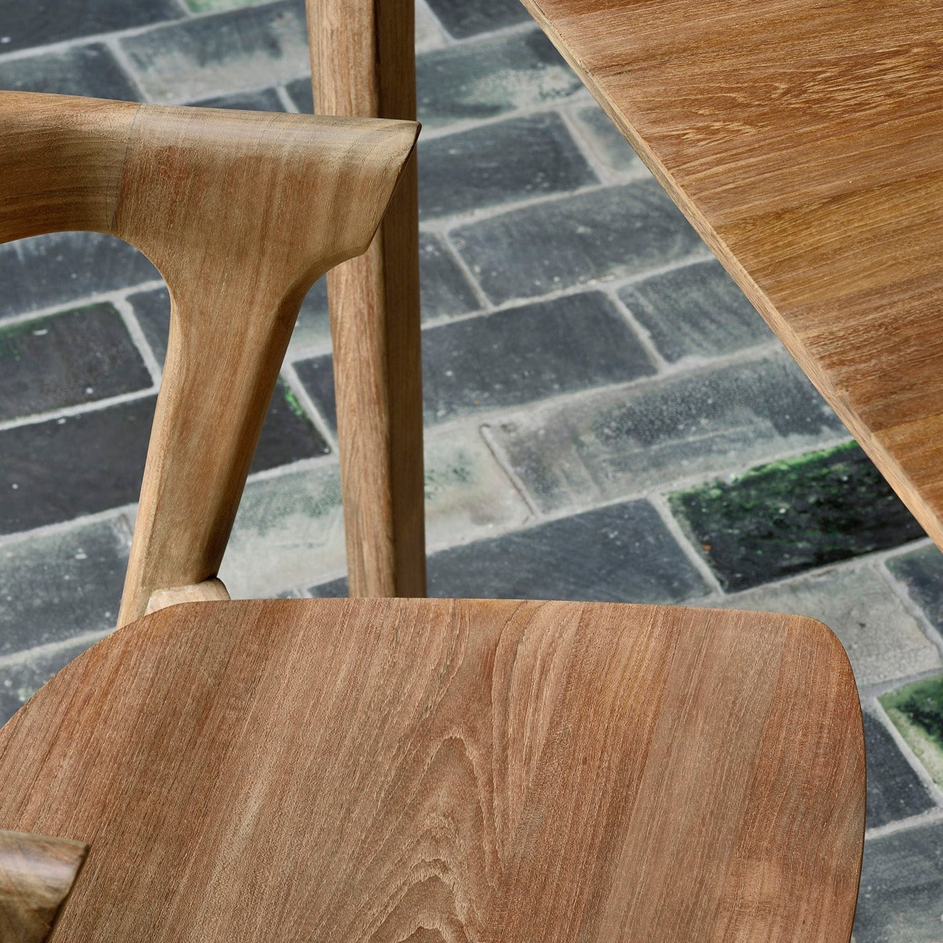 Table de repas Bok en Teck 140 x 80cm - Carré Lumière