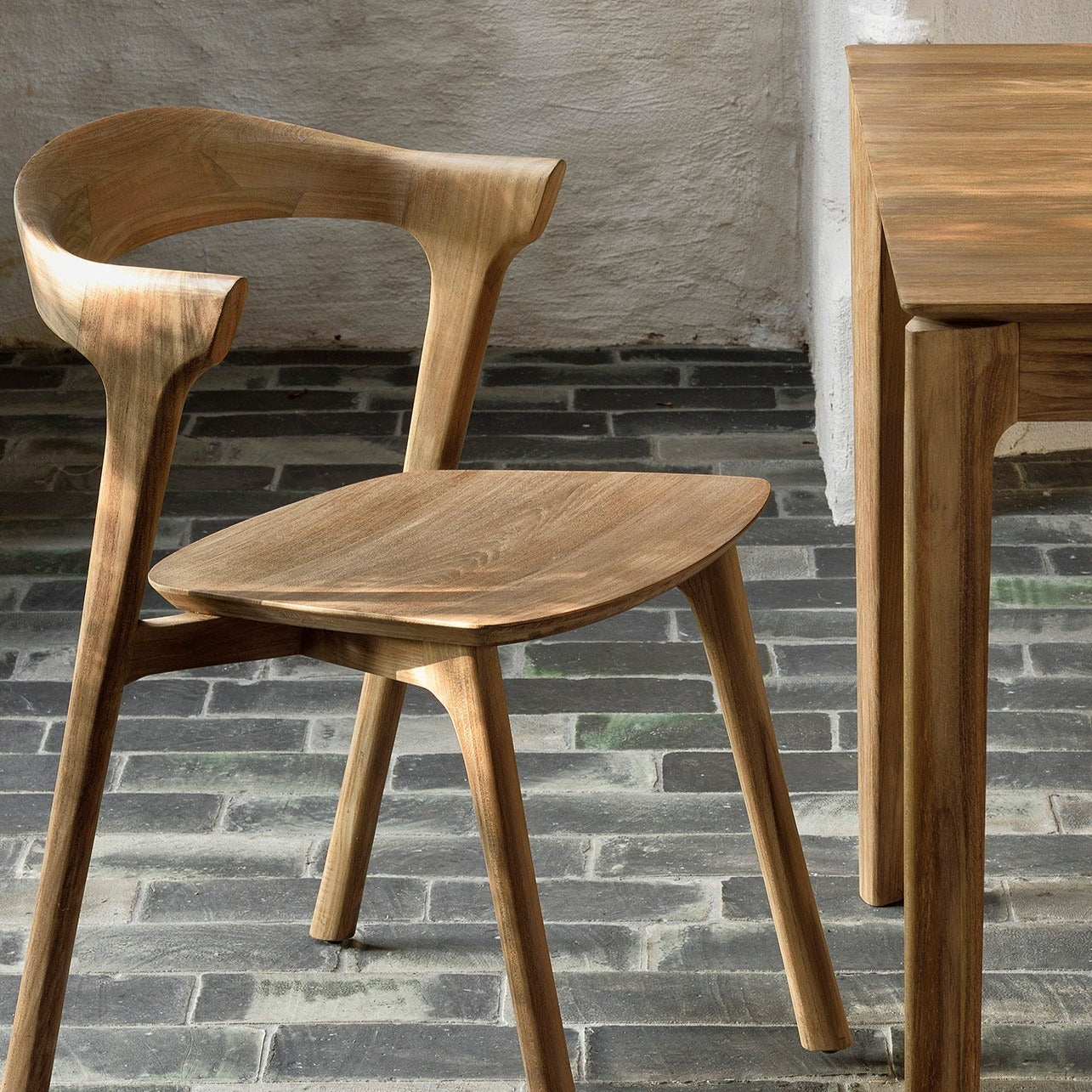 Table de repas Bok en Teck 240 x 100cm - Carré Lumière