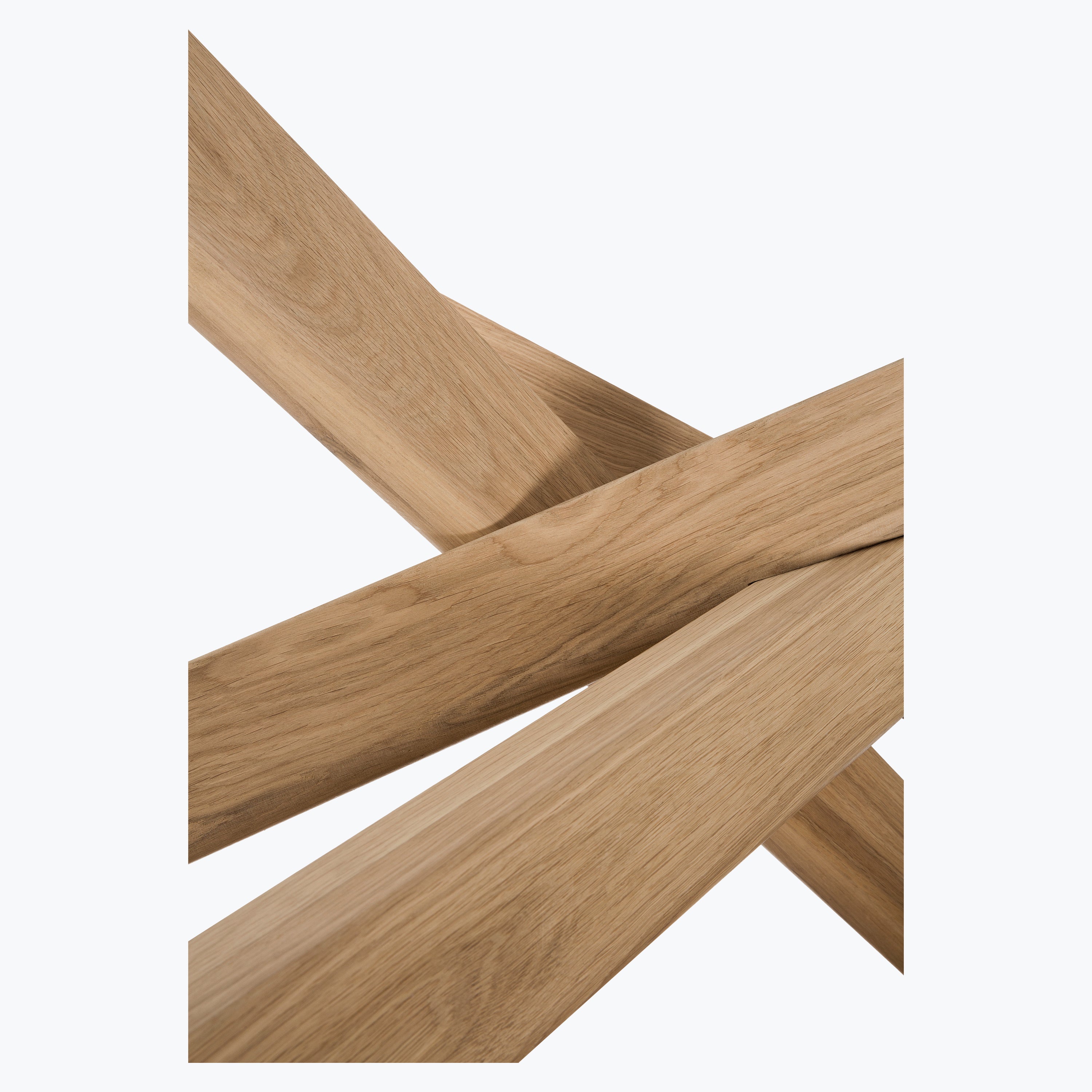 Table de repas Mikado ovale en chêne 267cm - Carré Lumière