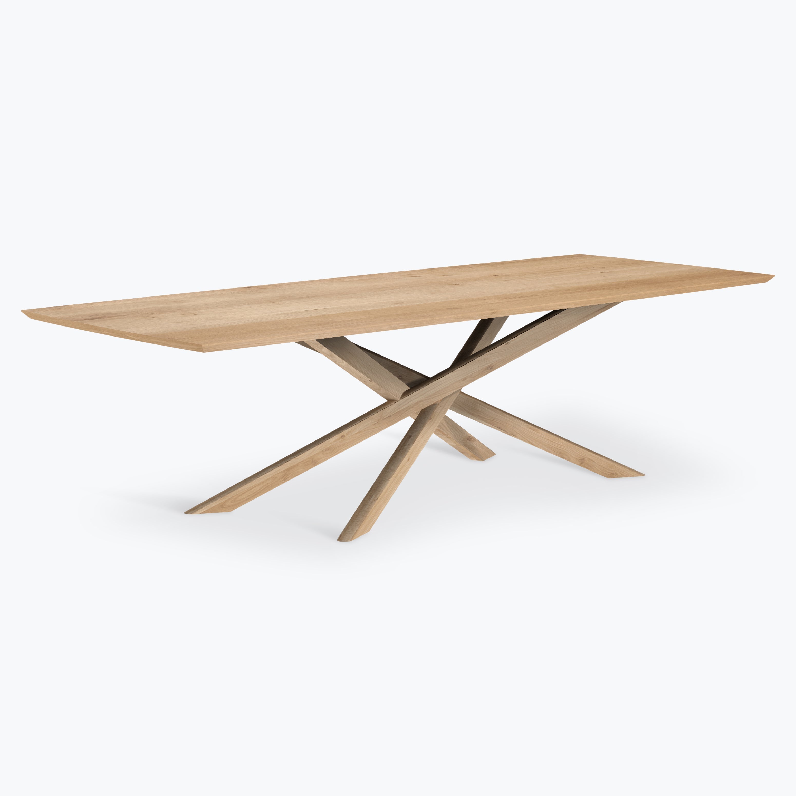 Table de repas Mikado rectangulaire en chêne 280cm - Carré Lumière