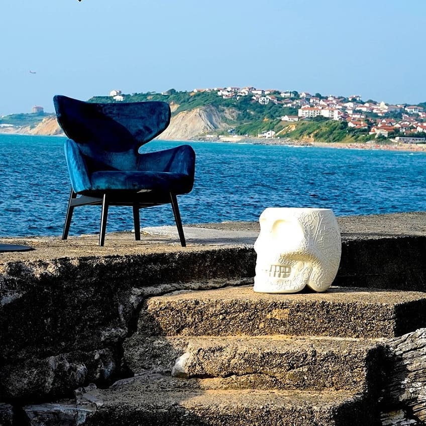 Tabouret et table d'appoint Mexico - Carré Lumière