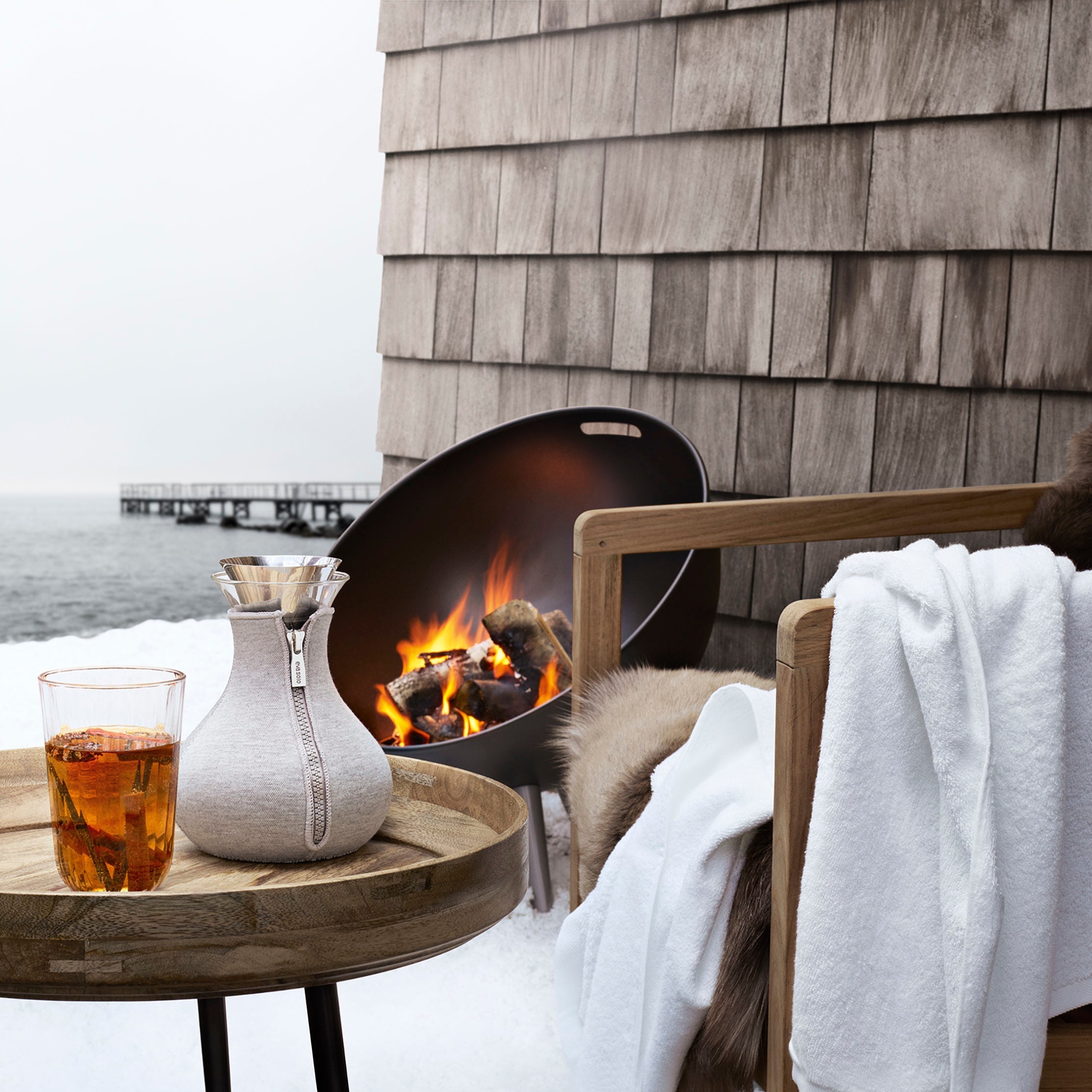 Théière 1L avec fourreau en tissu - Carré Lumière