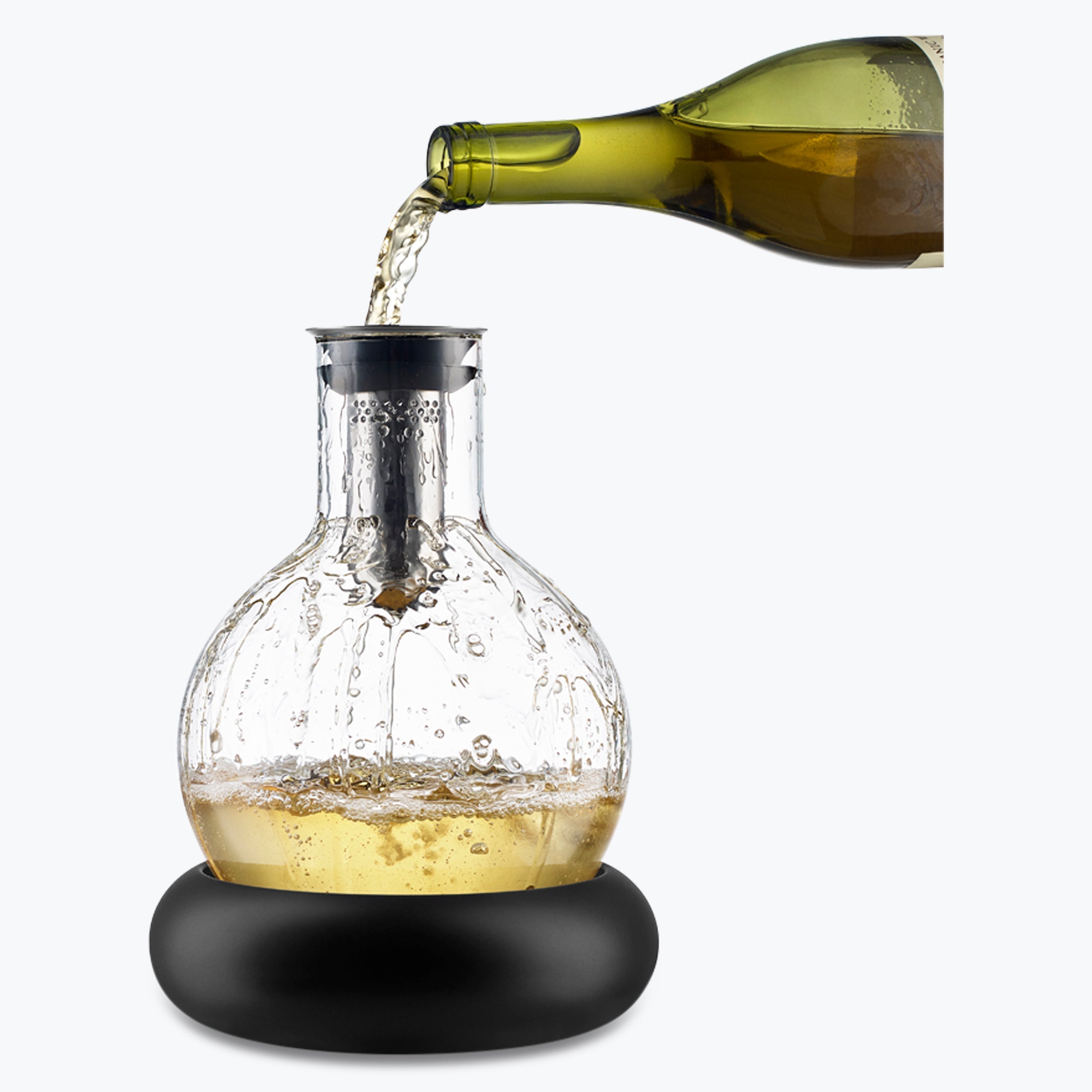 Carafe à Vin En Cristal, Carafe a Decanter 360° Rotative Tumbler Decanteur  a Vin Transparent