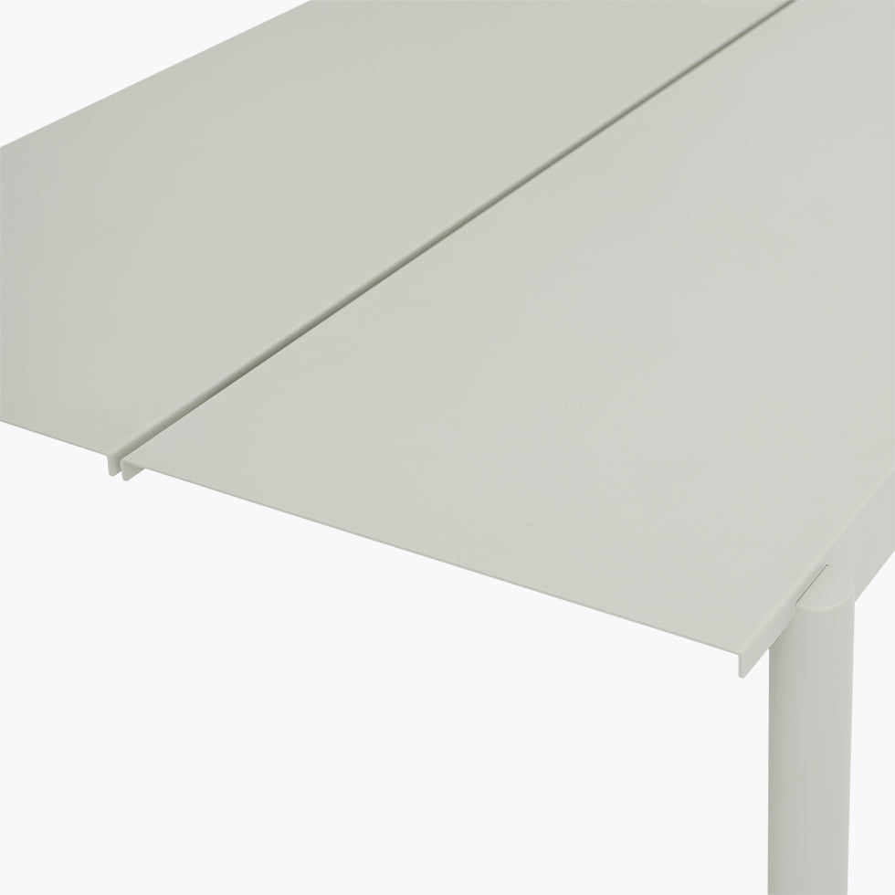 Linear Steel table de jardin 140 cm - Carré Lumière