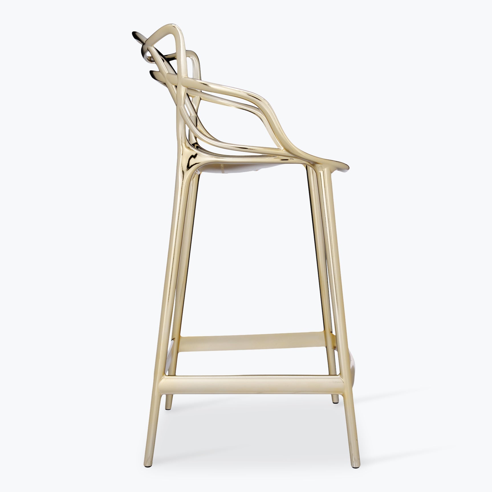 Masters stool H65cm finitions métallisées - Carré Lumière